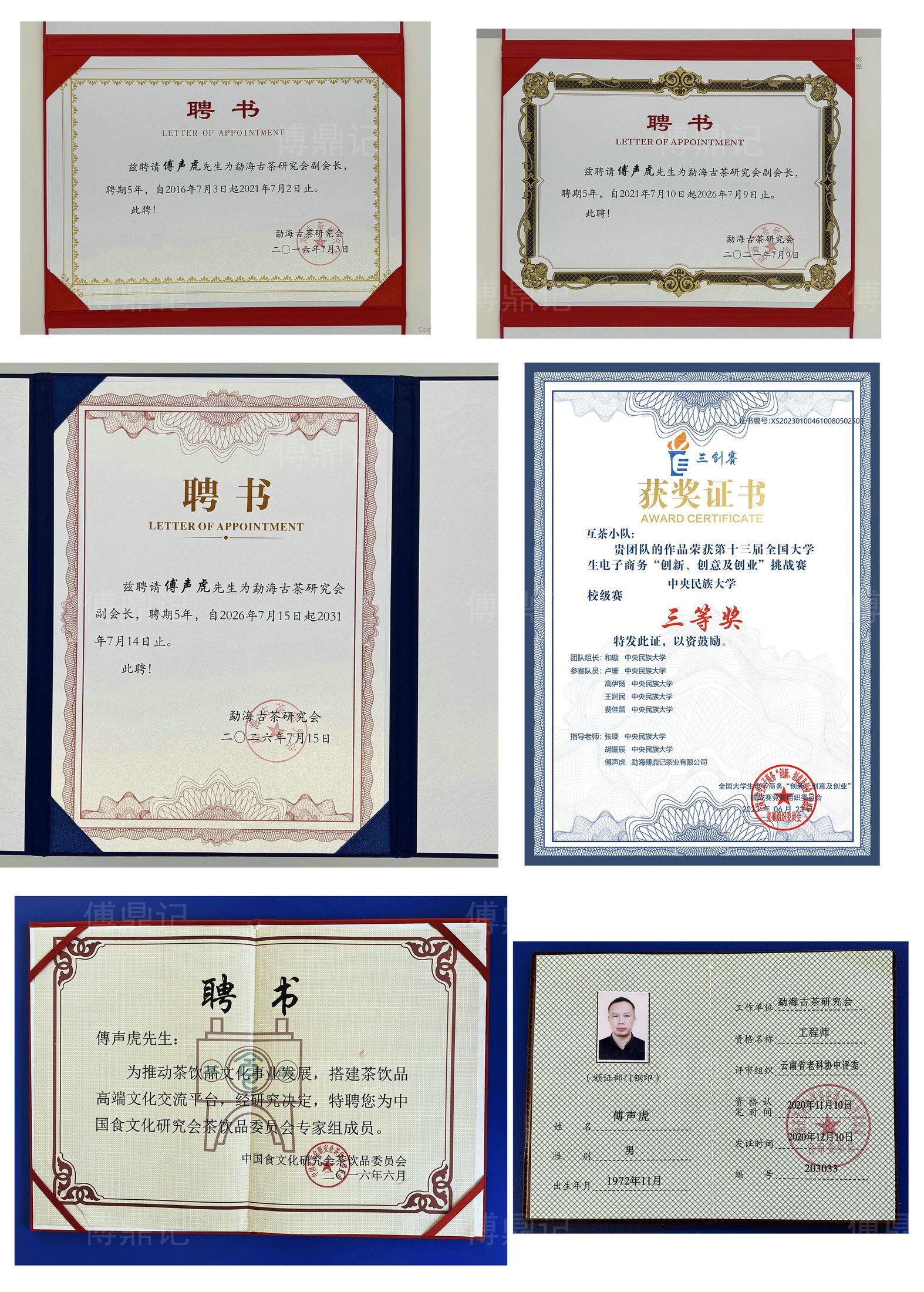 聘书与专家资质